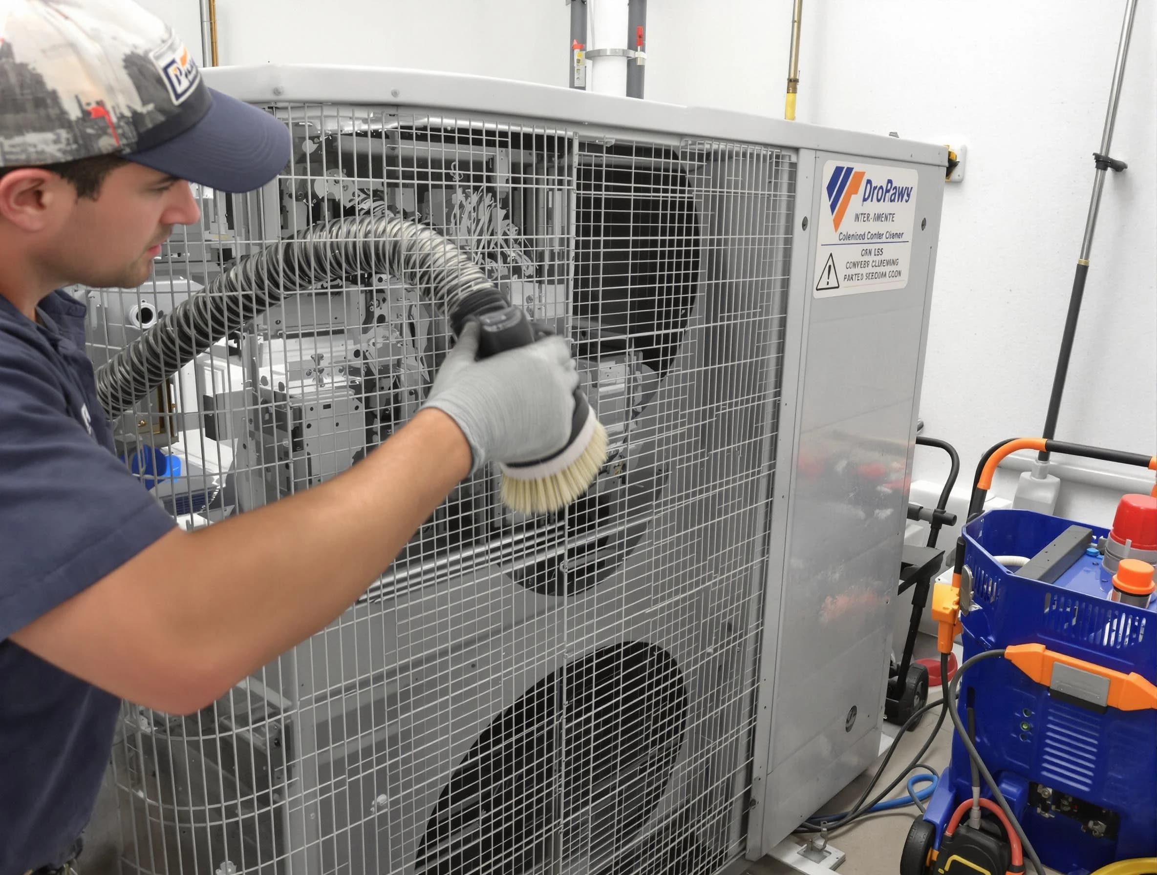 Emporia Air Duct Cleaning specialist performing precision AC coil cleaning for improved system performance in Emporia