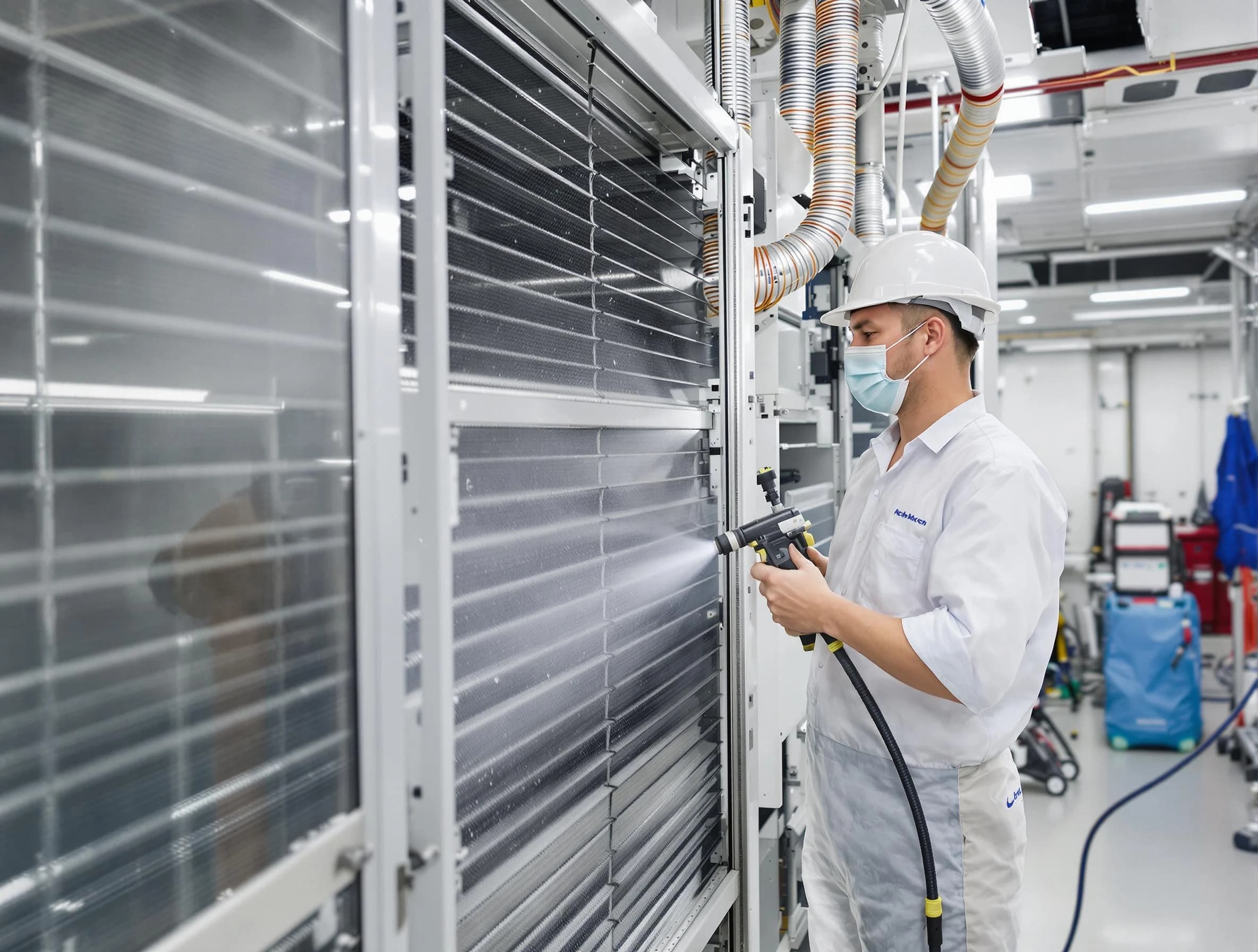 Professional AC coil cleaning by Emporia Air Duct Cleaning in Emporia