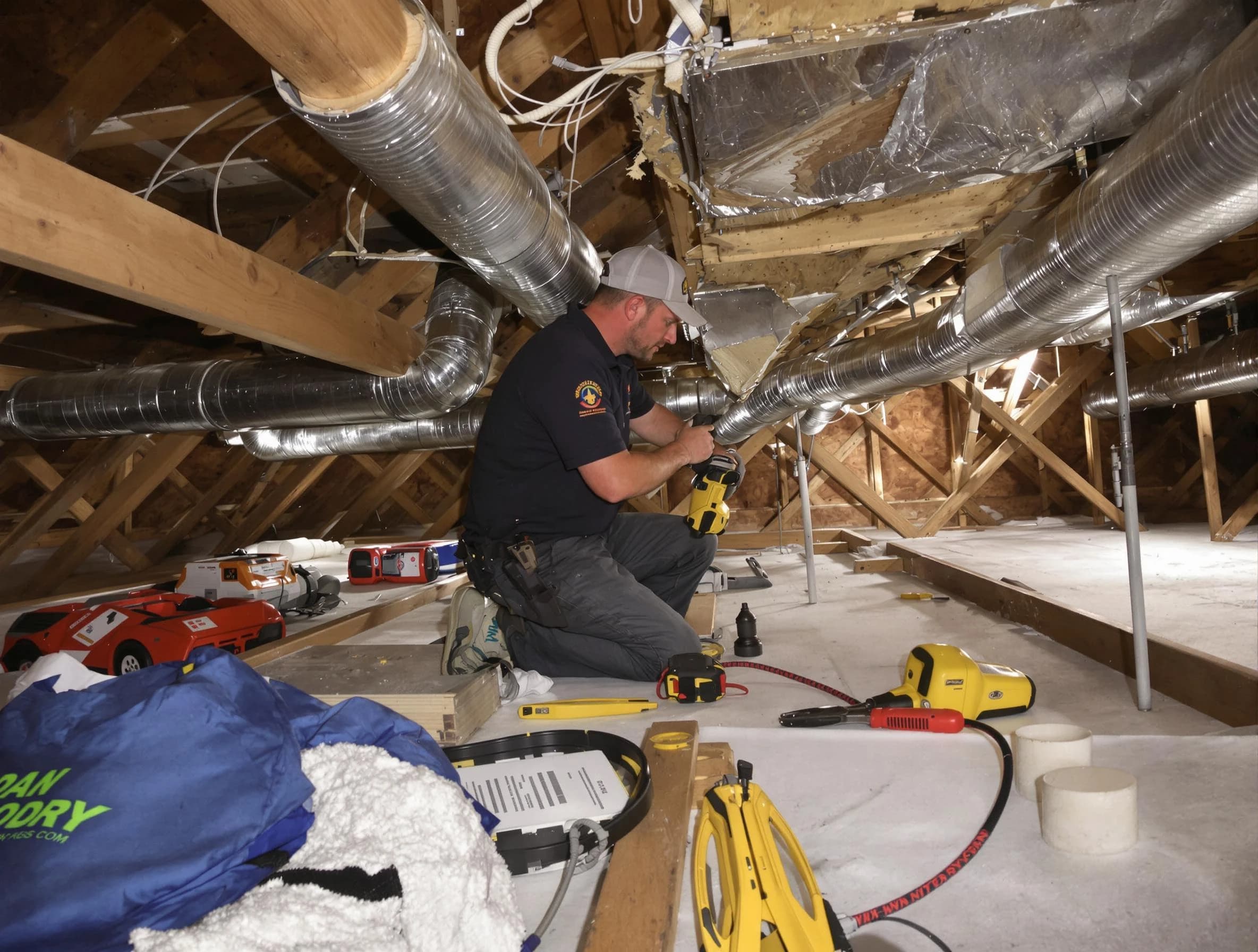 Professional air duct repair by Emporia Air Duct Cleaning in Emporia