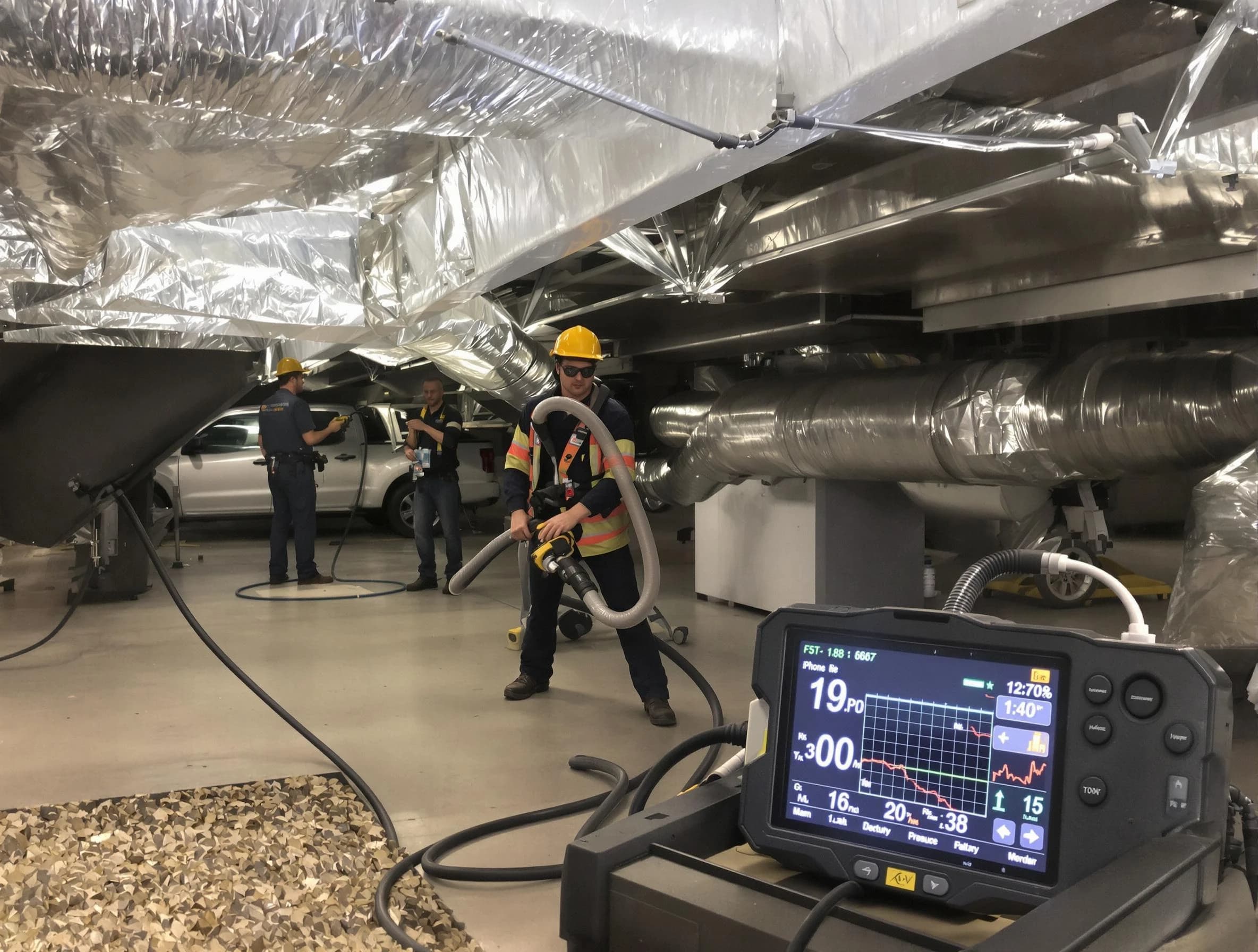 Professional negative pressure duct cleaning by Emporia Air Duct Cleaning in Emporia