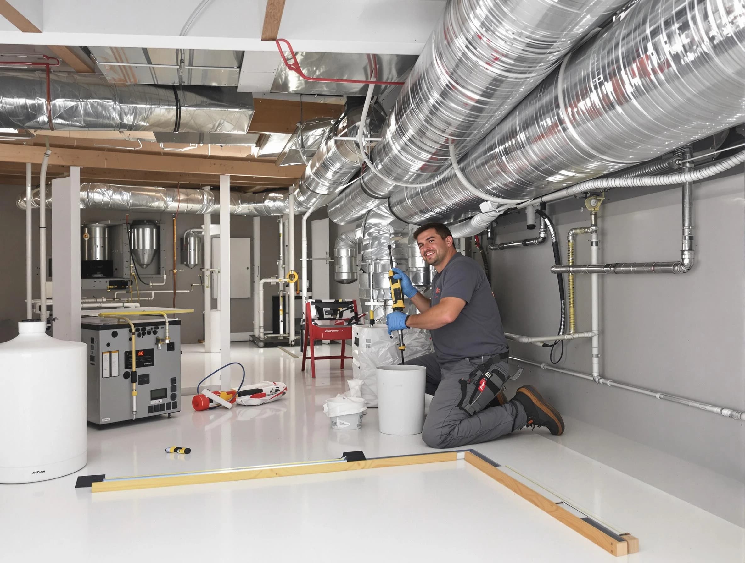 Professional duct sealing service by Emporia Air Duct Cleaning in Emporia
