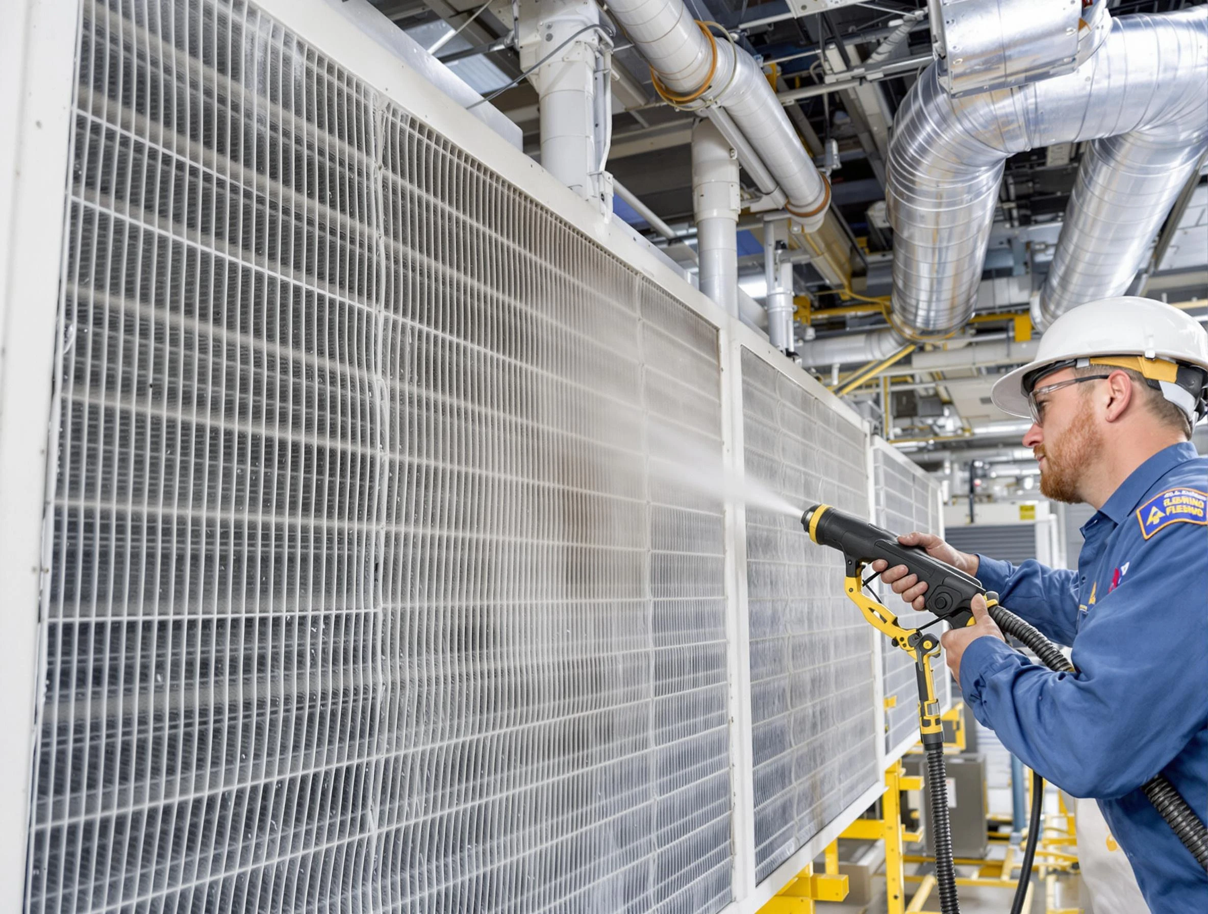 Professional commercial coil cleaning by Emporia Air Duct Cleaning in Emporia