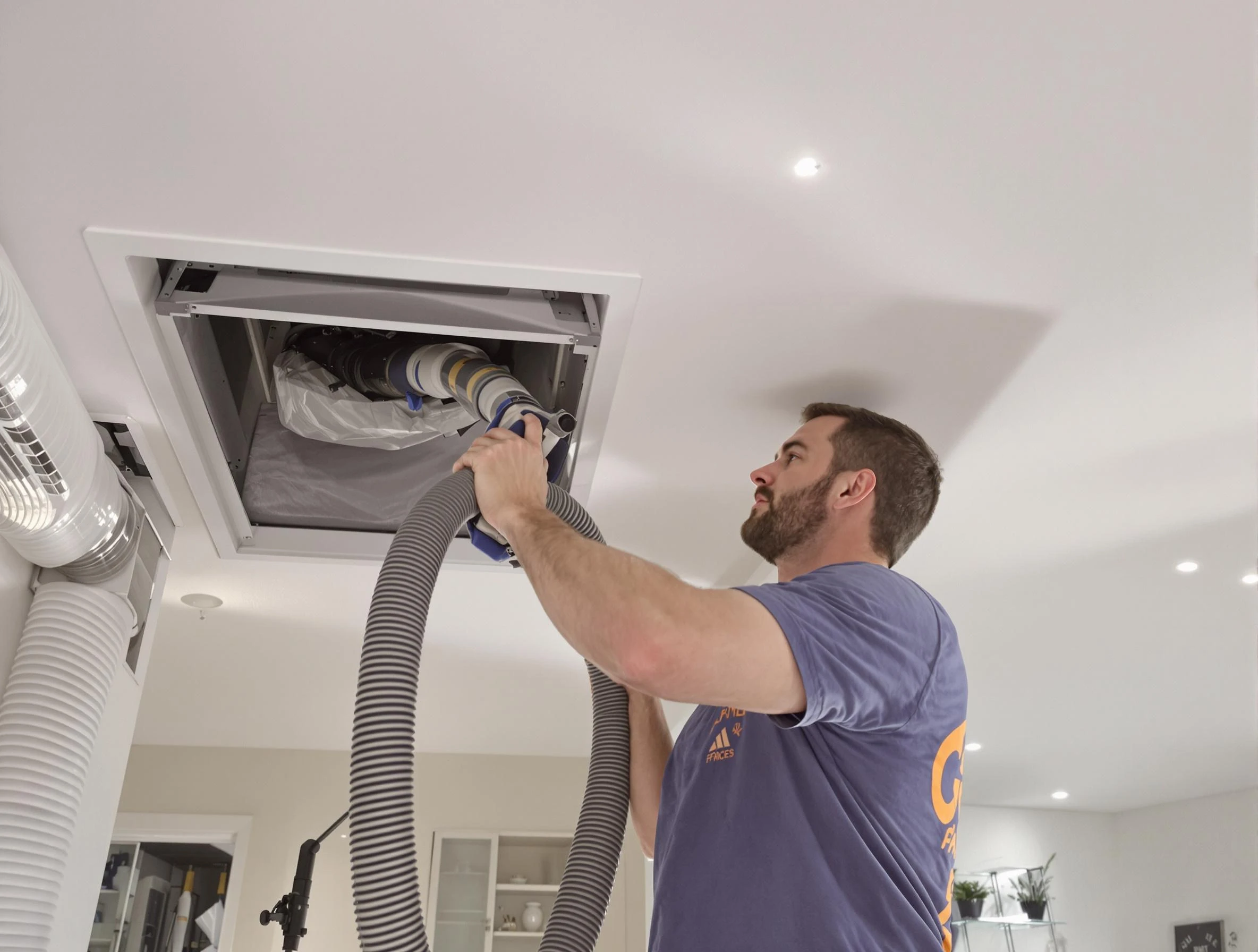 Precision indoor duct cleaning by Emporia Air Duct Cleaning in Emporia